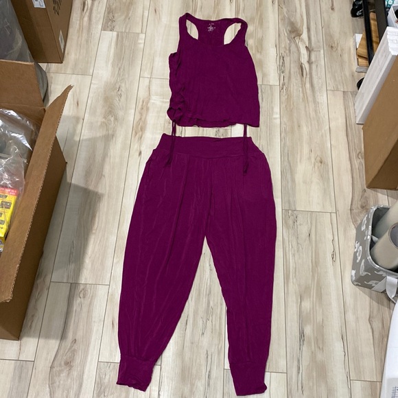 Adore Me Other - Womens purple size 0 14-16 Adore Me lounge pajama set racerback jogger pants